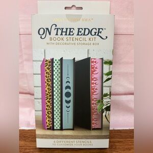 DIY Book Stencil Complete Kit With Storage Box.Book Club/teen/booker Lover Gift